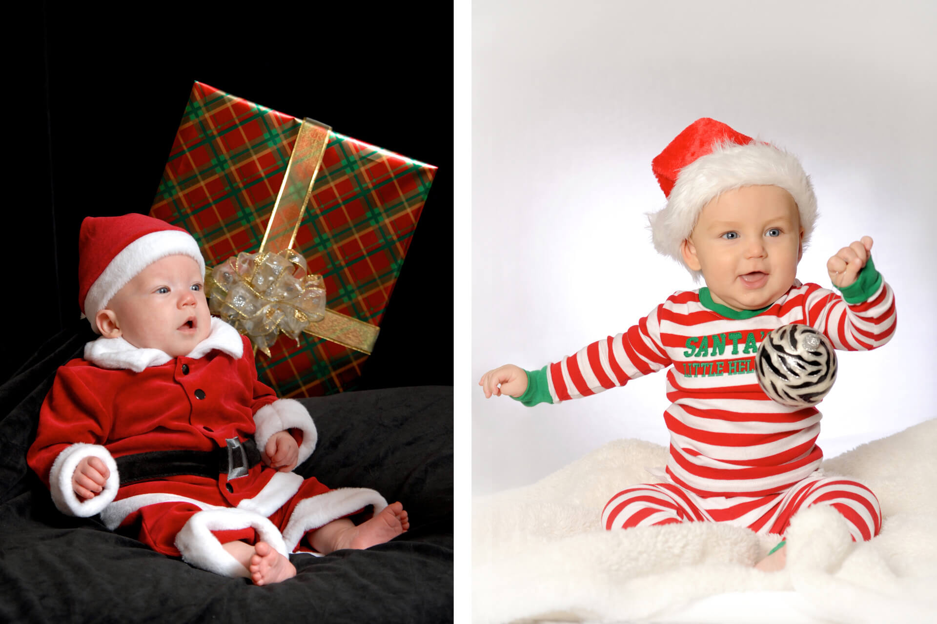 Best Detroit newborn photographer's fun and candid baby photos during the holidays make great holiday gifts for parents and grandparents metro Detroit, Michigan.
