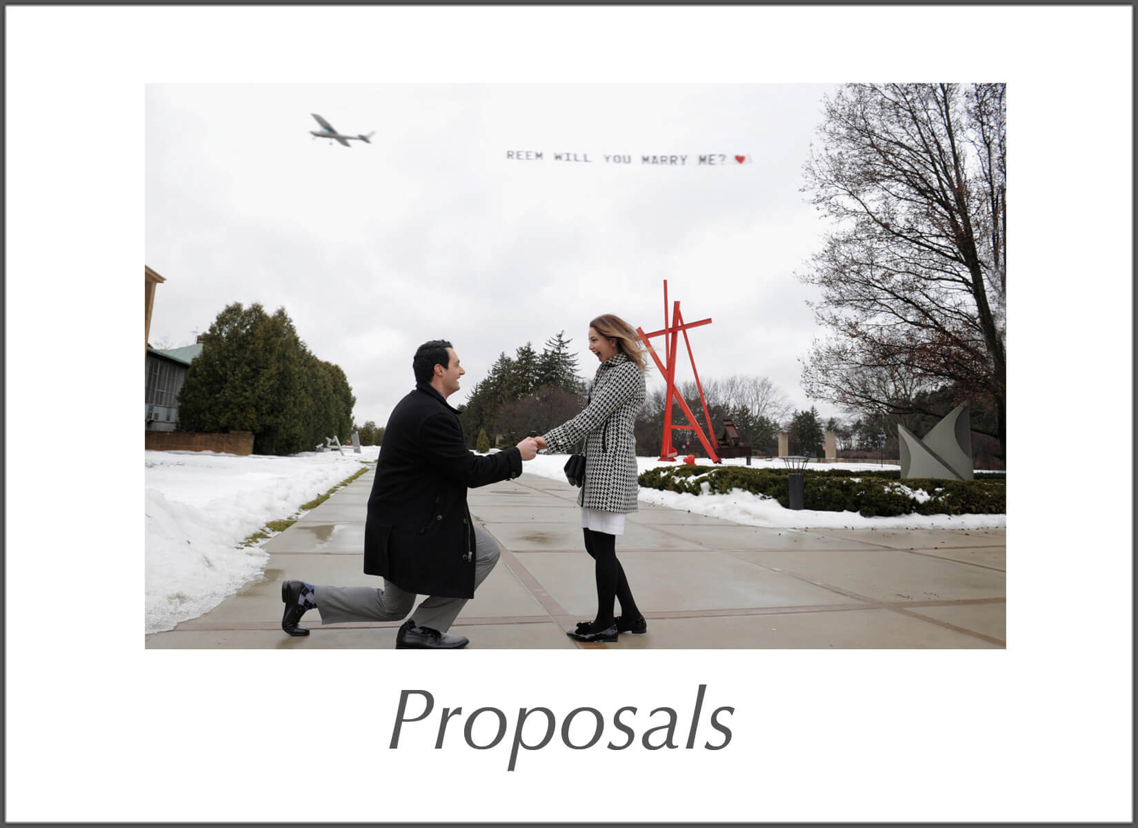 Michigan photojournalist photographs proposals as they're happening.