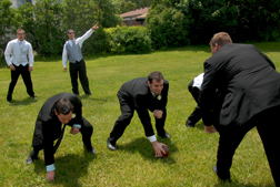 Dearborn Heights groom prepares for his wedding with a game of football.