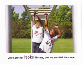 Michigan children's author and photo illustrator uses photographs to illustrate the book big brother little brother