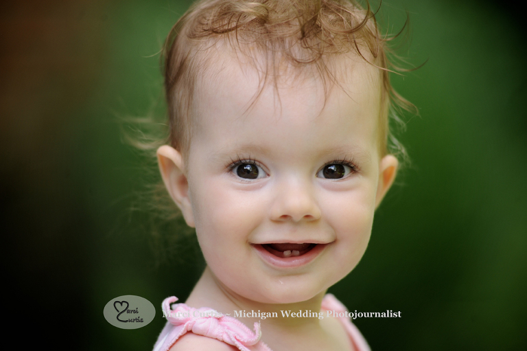 Adorable photo of a Michigan baby by family photographer